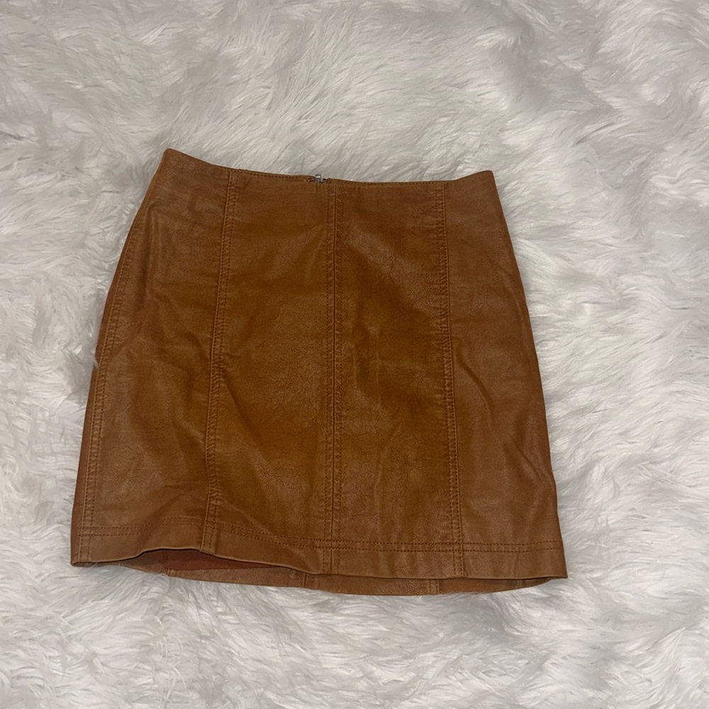 Free People faux leather skirt size 0